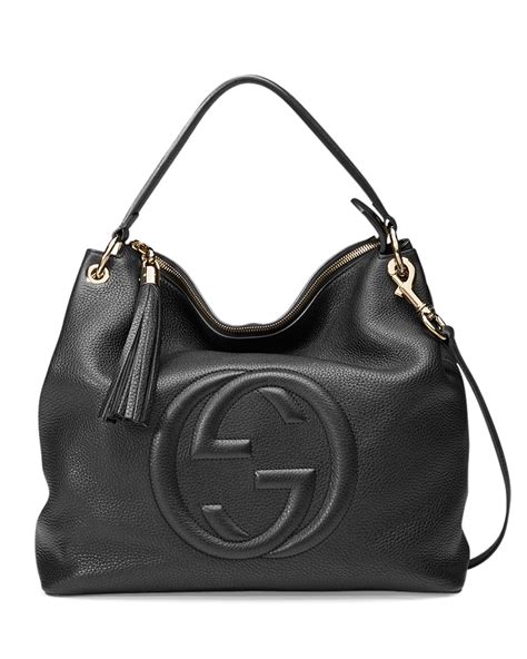 gucci mouche|Gucci black leather handbags.